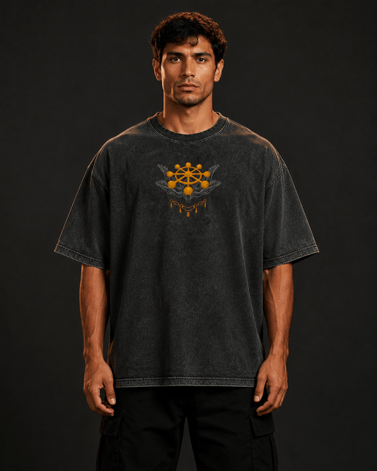 Camiseta Oversized Mahoraga — Divine Wheel