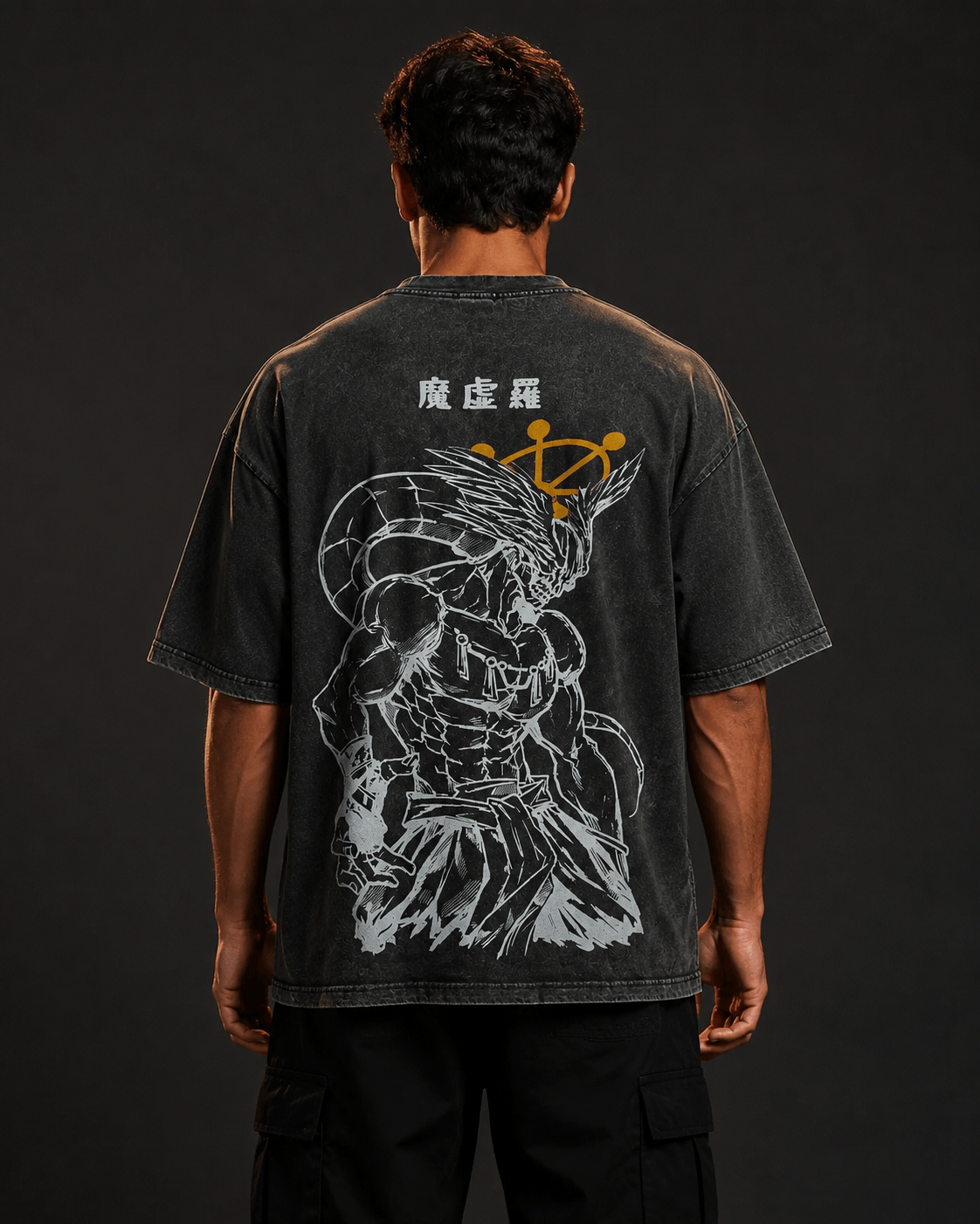 Camiseta Oversized Mahoraga — Divine Wheel