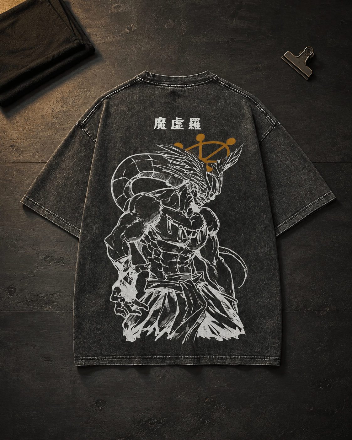 Camiseta Oversized Mahoraga — Divine Wheel
